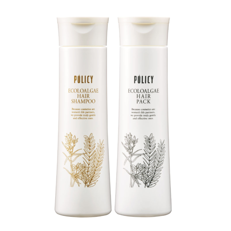 ポリシー エコロアルゲ ヘアシャンプー＆ヘアパックセット（各３１０ｍｌ）