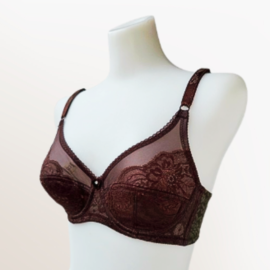 ＥｌｅＭｏｉ エレモア フルカップブラジャー／シャンパン・ショコラ（カラー２色）
