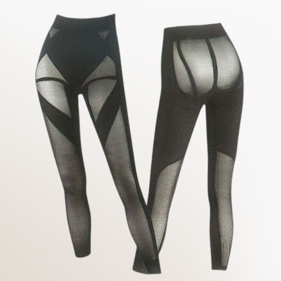 ＥｌｅＭｏｉ エレモアスリム フィットネス（ブラック）スパッツ遠赤加工／パワーネット使用