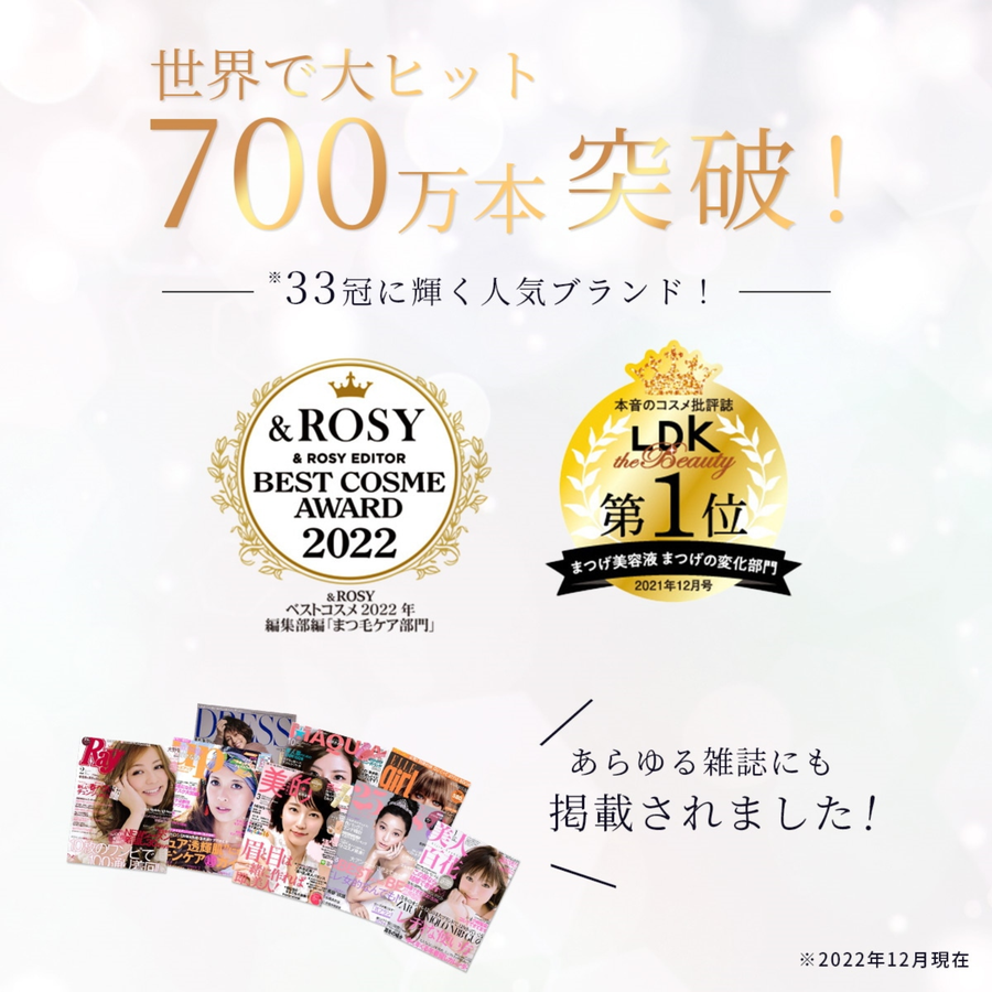 まつ毛美容液 ラピッドラッシュ（3ml）約4ヶ月分  日本仕様