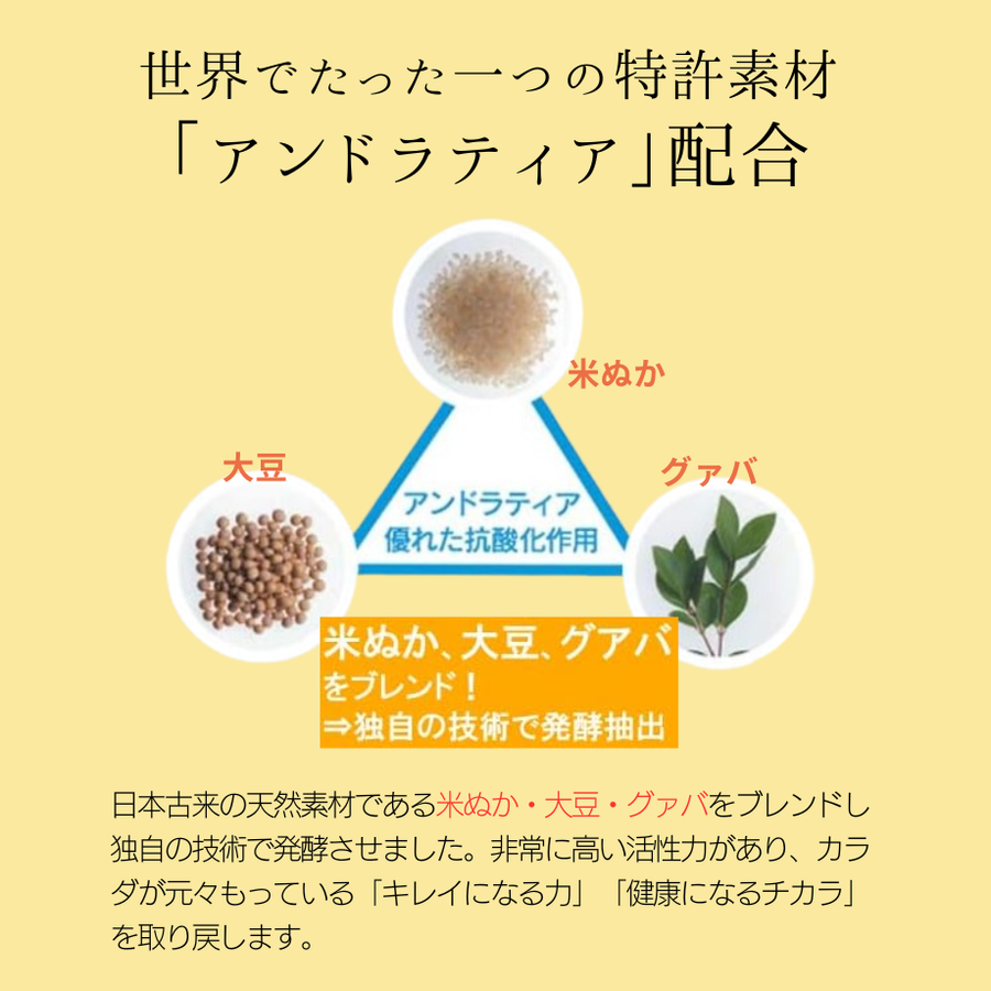 ＆Ｒａｔｉａ アンドラティア プレミアムフルーツデトックス／ＮＥＷ（３０包）レディースサポートサプリ