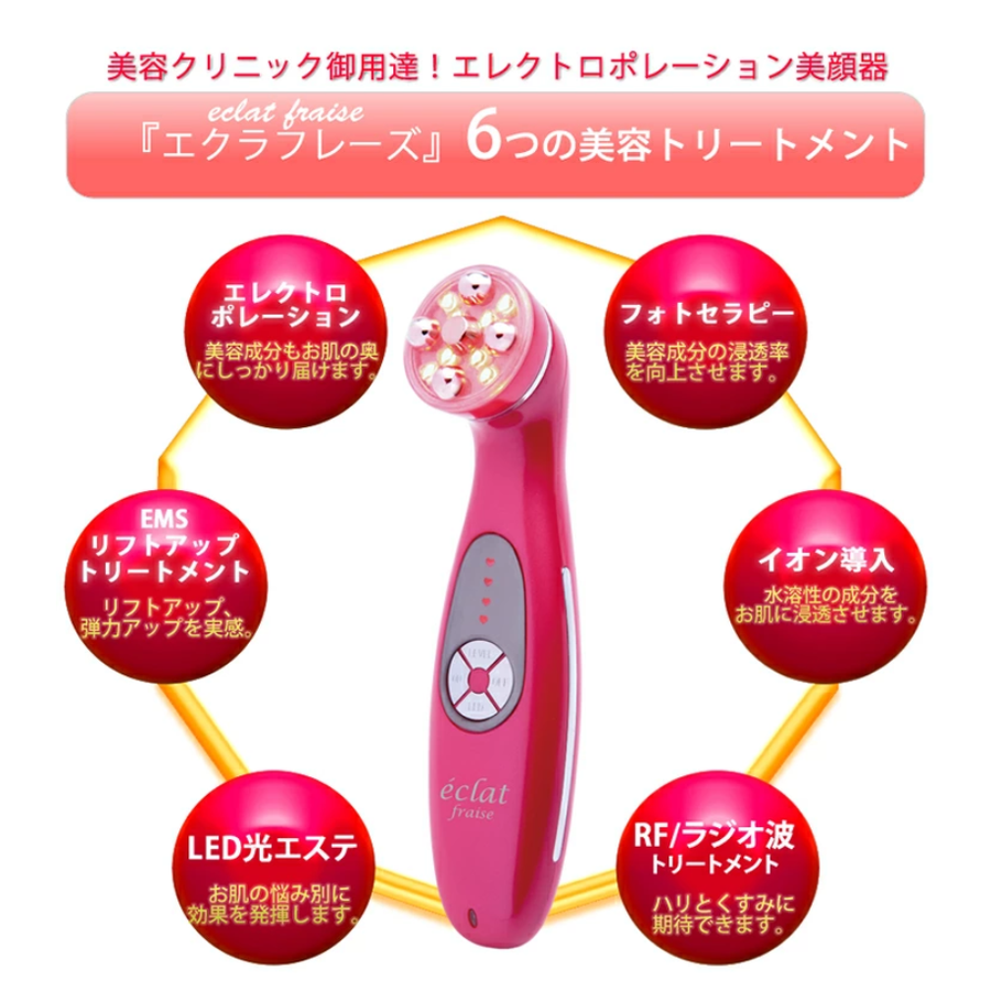 ＥｌｅＭｏｉ エレモア エクラフレーズ／エレクトロポレーション・ＥＭＳ搭載美顔器