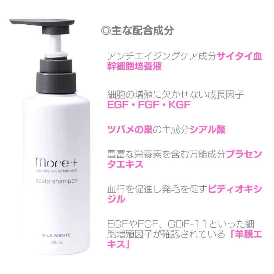 モアプラス スカルプシャンプー＆スカルプトリートメントセット（各３００ｍｌ）