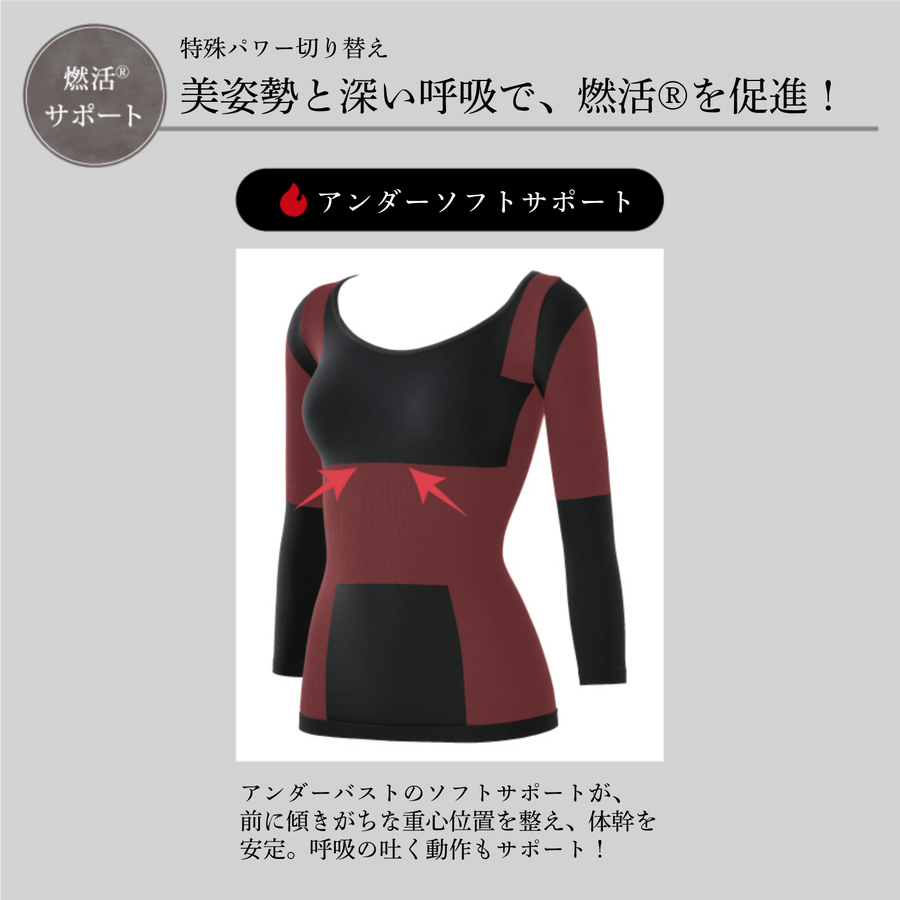 Ｂｅ-ｆｉｔ ビーフィット 燃活サポート 美姿勢インナー／光電子®繊維（ブラック）
