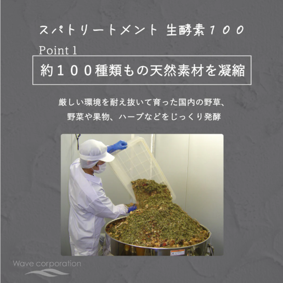 Ｓｐａ スパトリートメント 生酵素１００（３ｇ×３０包）カメ出し濃縮製法生酵素