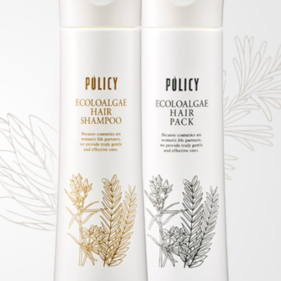 ポリシー エコロアルゲ ヘアシャンプー＆ヘアパックセット（各３１０ｍｌ）
