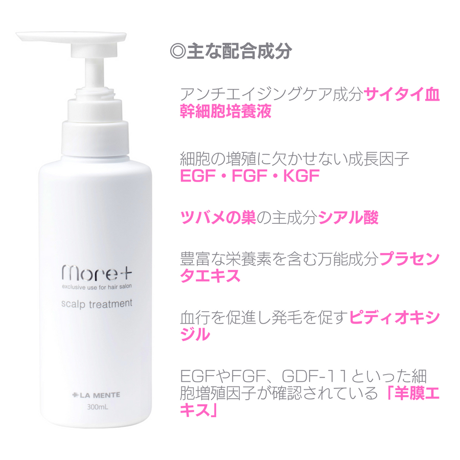 モアプラス スカルプシャンプー＆スカルプトリートメントセット（各３００ｍｌ）