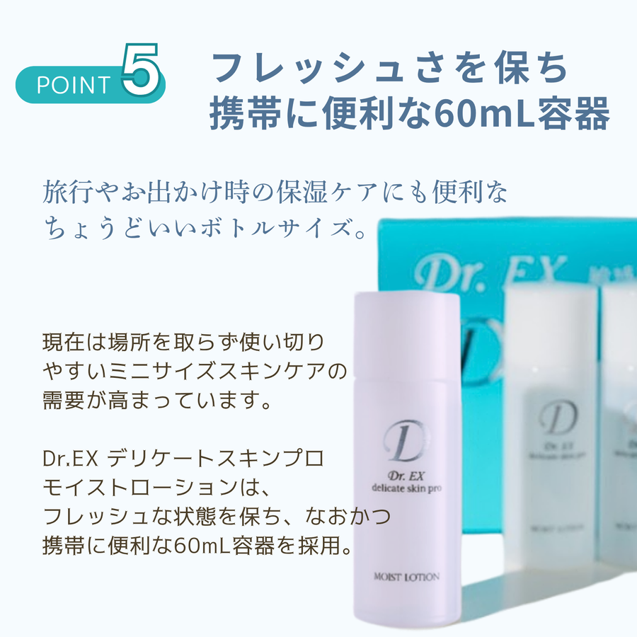 ドクター ＥＸ 敏感肌用 保湿化粧液 デリケイトスキン プロ モイストローション（６０ｍｌ×３本入り）