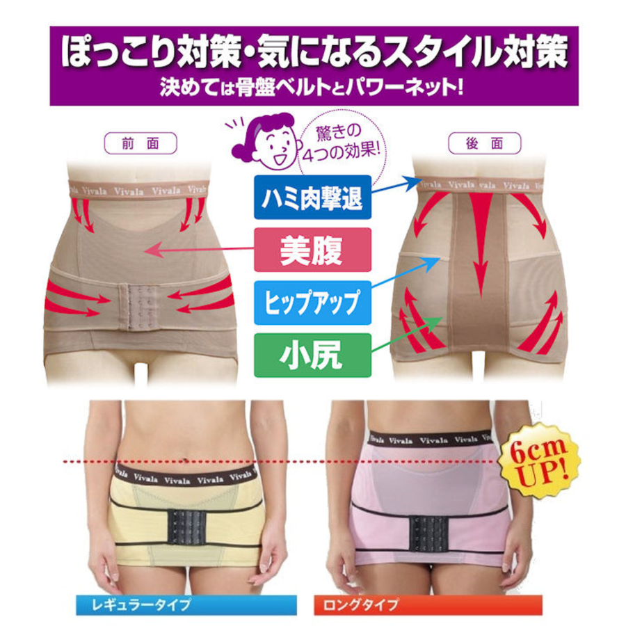 vivala 骨盤美腹ウォーカー／スタンダード丈（カラー4色）ゲルマニウム・トルマリンサポーター – Venus Beaute