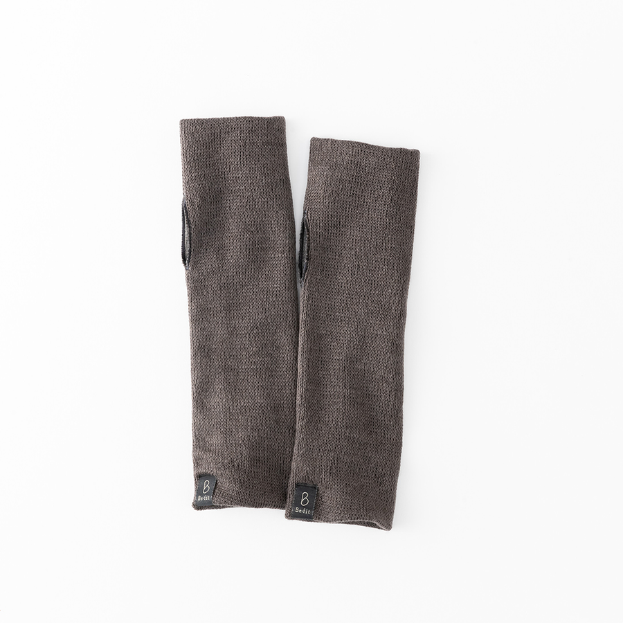 Ｂｅｆｉｔ　ビーフィット　あったかサポートアームウォーマー／ＮＥＷ光電子繊維　（チャコールグレー）　ネコポス対応商品　光電子エルローズ あったか 冷え  保温 インナー あったか 二重編 遠赤外線 吸湿 ムレ