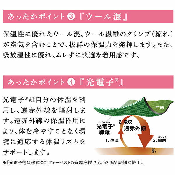 Ｂｅｆｉｔ　ビーフィット　あったかサポートネックウォーマー／ＮＥＷ光電子繊維　（チャコールグレー）　ネコポス対応商品　光電子エルローズ あったか 冷え  保温 インナー  遠赤外線 吸湿 ムレ 二重編