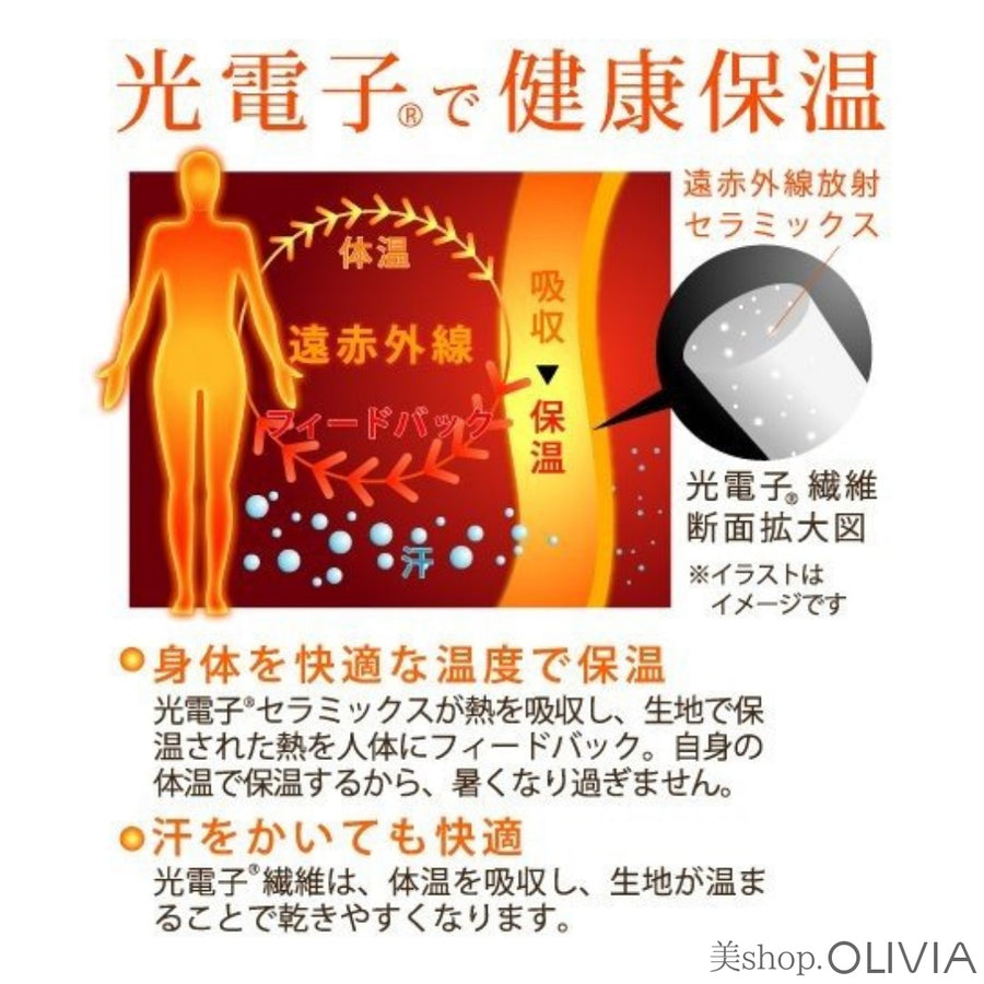 Ｂｅｆｉｔ　ビーフィット　あったかサポートシルクレッグウォーマー／ＮＥＷ光電子繊維　（チャコールグレー）　ネコポス対応商品　光電子エルローズ あったか 冷え  保温 インナー あったか 二重編 遠赤外線 吸湿 ムレ