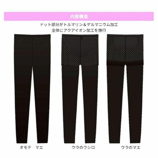 ガードルイン　シークレットレギンス（ブラック）