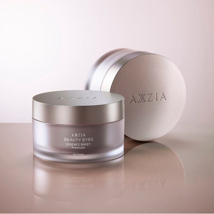 AXXZIA アクシージア ビューティーアイズ エッセンスシートプレミアム （６０枚入り） 目元 シート 極薄 フィット 新形状 新成分 ハリ 上まぶた 頬 潤い アイケアシート 使い心地 高密着