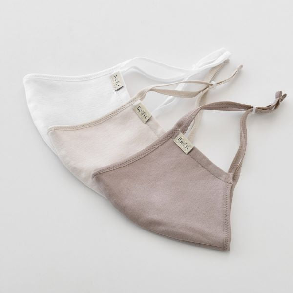 Ｂｅｆｉｔビーフィット 光電子(R)エステマスク 同色２枚組 （カラー全３色）  フリーサイズ マスク 機能性 二層構造 フェイスライン すっきり 肌触り 快適 クラボウ 防臭 消臭 吸湿 小顔 フ ット シャープ 呼吸 目元 口元 エルローズ