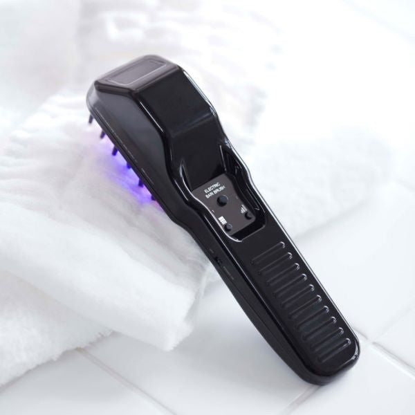 デンキバリブラシ（R）ＥＬＥＣＴＲＩＣ  ＢＡＲＩＢＲＵＳＨ 低周波 ヘアサロン ヘッドスパ 頭皮 スカルプケア フェイス ネック デコルテ 腰 全身ケア 振動 ヘアブラシ リラックス ピリピリ フェイスライン 電気刺激