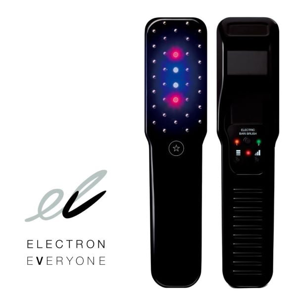 デンキバリブラシ（R）ＥＬＥＣＴＲＩＣ  ＢＡＲＩＢＲＵＳＨ 低周波 ヘアサロン ヘッドスパ 頭皮 スカルプケア フェイス ネック デコルテ 腰 全身ケア 振動 ヘアブラシ リラックス ピリピリ フェイスライン 電気刺激