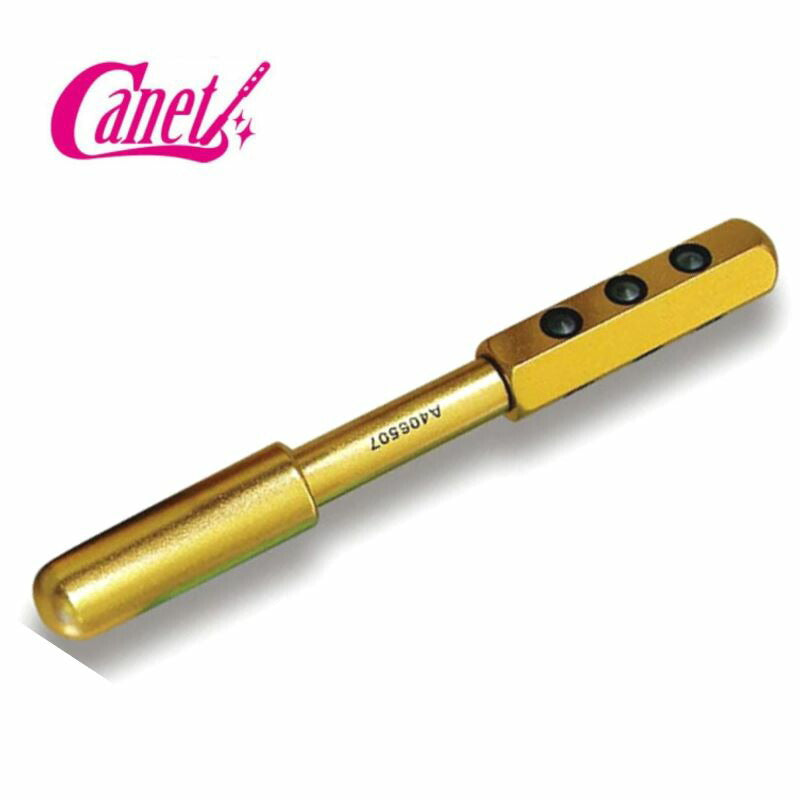 キャネット　ゲルマニウムスリムローラー　（９５ｇ）　美容機器 ローラー 引締め フェイスライン ハリ ツヤ マッサージ ゲルマニウム 回転 タッピング スリミング