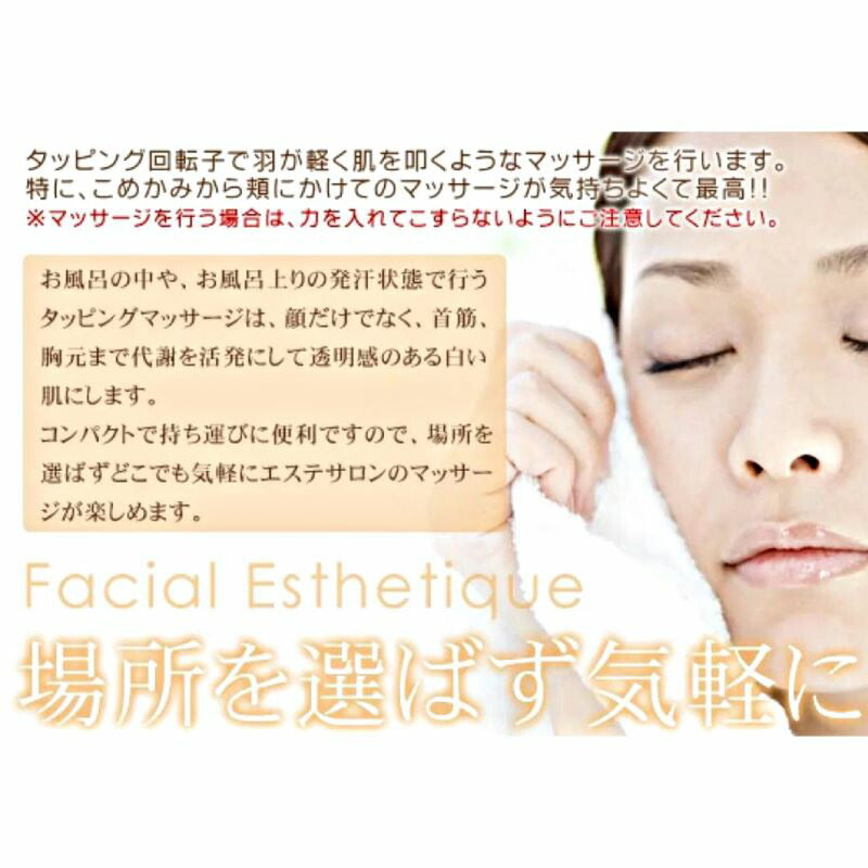 キャネット　ゲルマニウムスリムローラー　（９５ｇ）　美容機器 ローラー 引締め フェイスライン ハリ ツヤ マッサージ ゲルマニウム 回転 タッピング スリミング