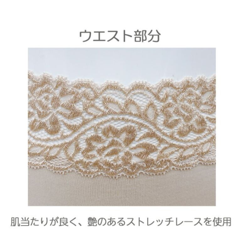 ソフト補正 綿混のびのびフィットショーツ３枚セット（カラー全３色）ＴＰＦ３８ ショーツ フィット 綿混ヒップ 食い込み すっぽり ストレッチレース 柄 補正肌当たり 艶 圧迫 軽減 柔らか 滑らか 長綿繊維 ゴム不使用 タムラ