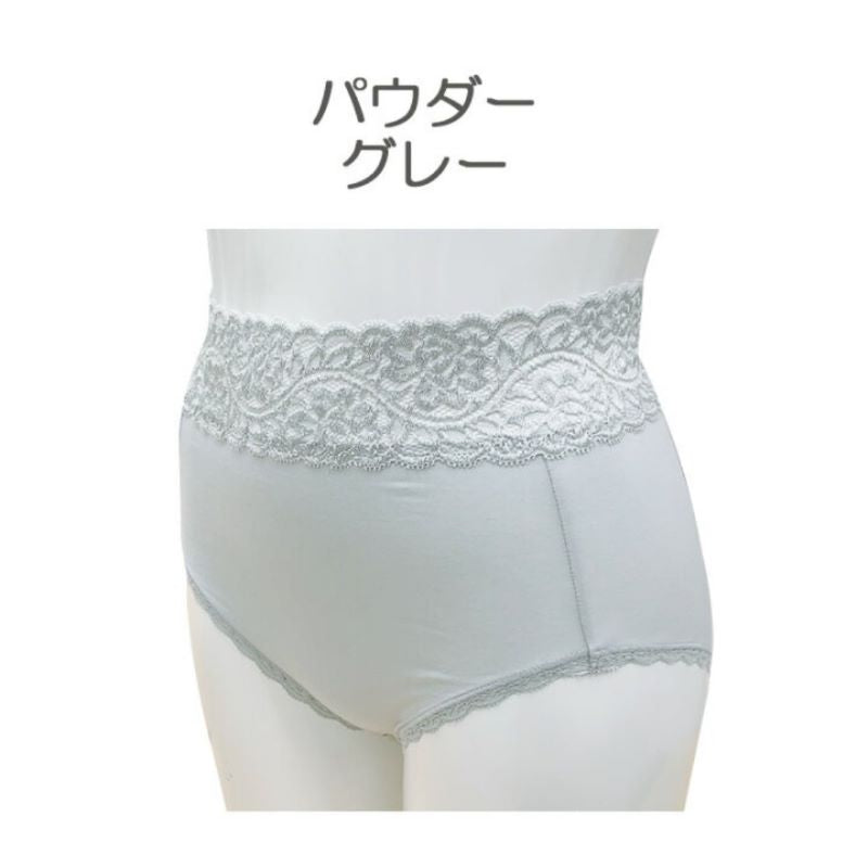 ソフト補正 綿混のびのびフィットショーツ３枚セット（カラー全３色）ＴＰＦ３８ ショーツ フィット 綿混ヒップ 食い込み すっぽり ストレッチレース 柄 補正肌当たり 艶 圧迫 軽減 柔らか 滑らか 長綿繊維 ゴム不使用 タムラ