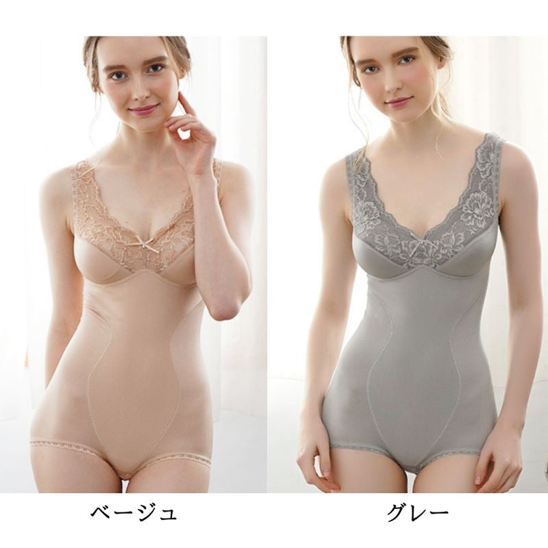 ソフト補正 モアライト ボディスーツ （カラー４色） New ＹＴＮ６０ Ｍ〜４Ｌ 日本製 汗 サラサラ 食い込み ウエスト レース 薄手 ほつれ タムラ