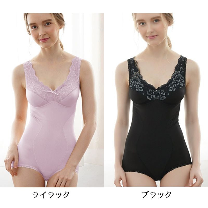 ソフト補正 モアライト ボディスーツ （カラー４色） New ＹＴＮ６０ Ｍ〜４Ｌ 日本製 汗 サラサラ 食い込み ウエスト レース 薄手 ほつれ タムラ