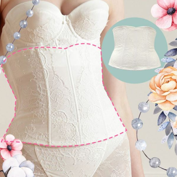 プルミエール 高級レースウエストニッパー（シルクホワイト） ブライダル レース インナー 下着 ウエディング ドレス タムラ