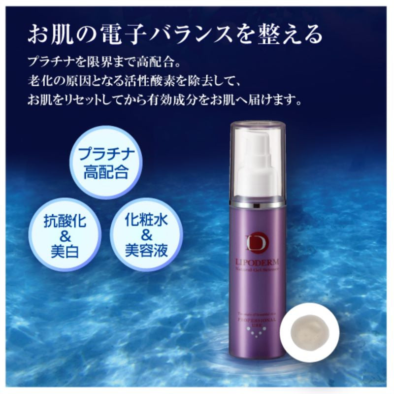 リポデルム　ＰＴコロイドエッセンス　（１００ｍｌ）　リニューアル美容液 皮膚 深部 天然ヒアルロン酸 プラチナコロイド 真皮