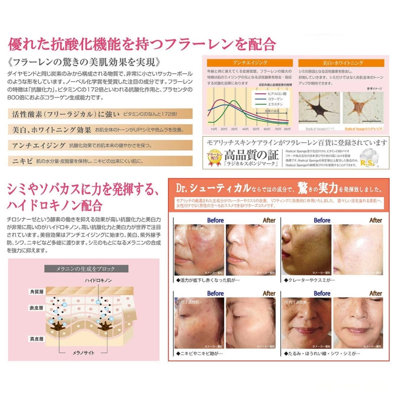 Ｍｏｒｅ　Ｒｉｃｈ／モアリッチ　ハイドロトーン（５０ｇ）#美肌高濃度クリーム ハイドロキノン トーン 透明感 なめらか 明るい シミ 色素 メラニン ブライトニング フラーレン ドクターシューティカル